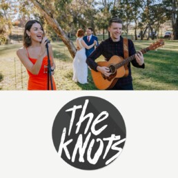The Knots live wedding band photo and logo
